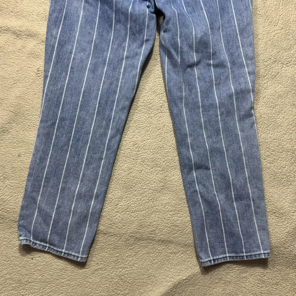 Pacsun Mom Jeans Womens 27 High Rise Pinstripe Relaxed‎ Fit Denim Pants